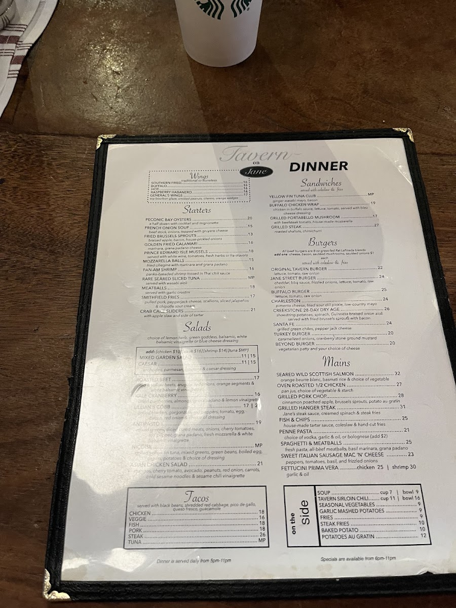Tavern On Jane Menu - Image 3